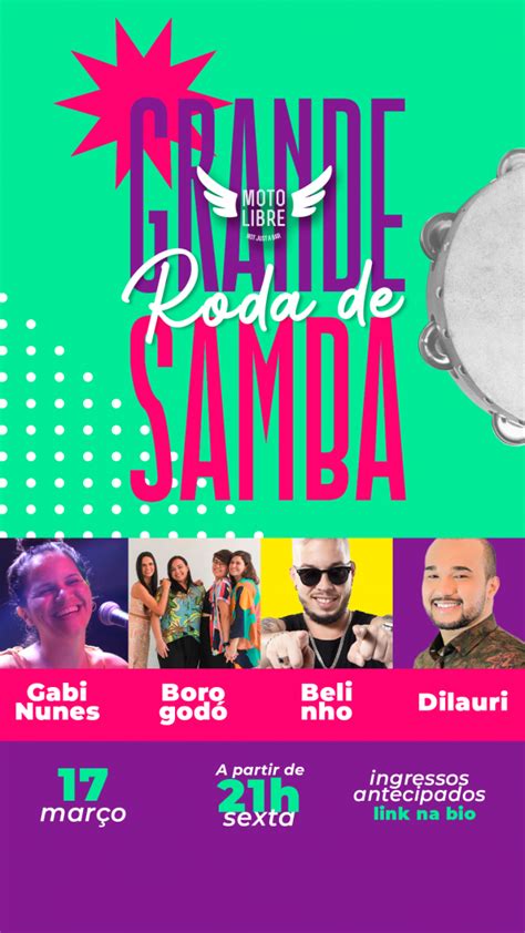 Grande Roda de Samba Gabi Nunes Borogodó Belinho e Dilauri em