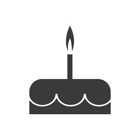 Premium Vector Birthday Cake Icon Vector Design Template