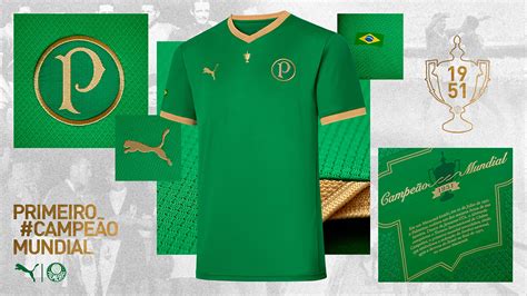 Puma E Palmeiras Lan Am Camisa Comemorativa Aos Anos Do Mundial