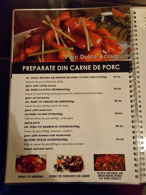 Menu At Beijing Garden Bucharest Strada Berzei 66