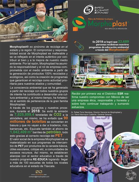 Morphoplast Recibe Distintivo De Empresa Socialmente Responsable 2019