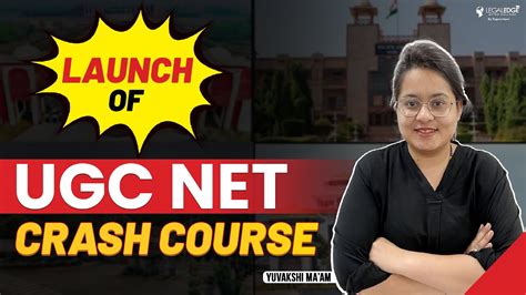 Launch Of UGC NET Crash Course UGC NET Law Preparation 2023 YouTube