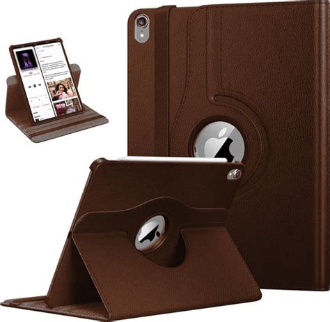 Ipad Pro Hoes Graden Draaibaar Book Case Cover Leer