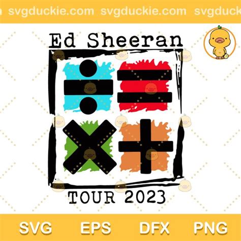 Ed Sheeran Music Tour 2023 Svg Ed Sheeran Mathematics