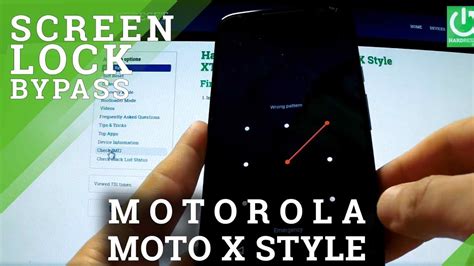 Hard Reset MOTOROLA Moto X Style Reset And Bypass Screen Lock YouTube