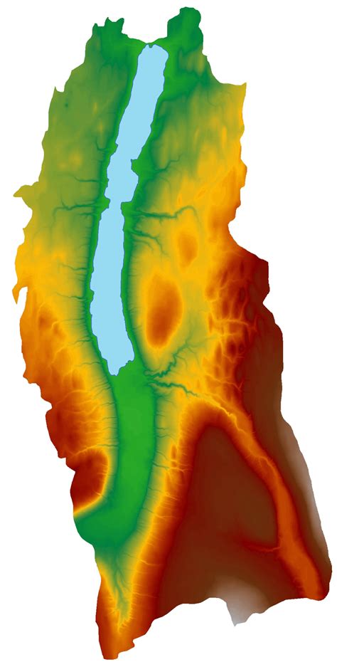 Digital Elevation Model DEM Of Conesus Lake Map Conesus Lake Mappery