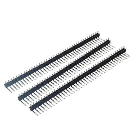 3 Pcs 40 Pins 2 54mm Pitch Single Row Right Angle PCB Board Pin Headers