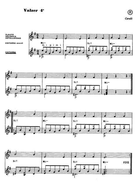 Carulli Waltz n. 4 Easy Classical Guitar Sheet Music | Easy Sheet Music