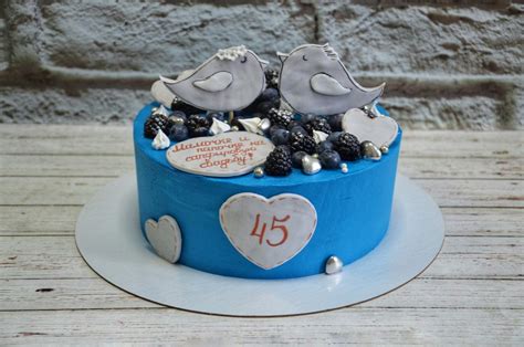 Торт на сапфировую свадьбу родителям (69 фото)