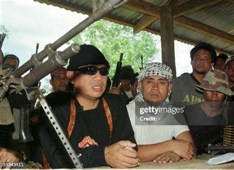 Photo dated 24 July 2000 shows Abu Sayyaf leader Abu Sabaya at their ...