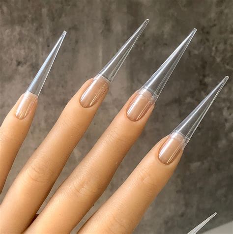 Xxl Extreme Stiletto Half Cover Tips Sharp Stiletto Extra Long C Curve Nail Tip 500pcs Etsy