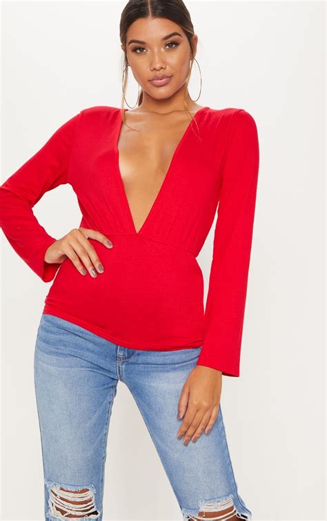 Plunging Neckline Tops