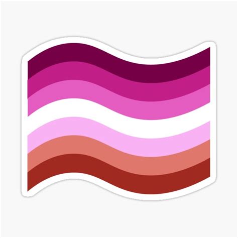 Lesbian Flag Sticker By Camilia Redbubble