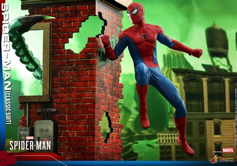 Hot Toys VGM48 Marvel S Spider Man Classic Suit Spider Man Collectible Figure Disney Magical