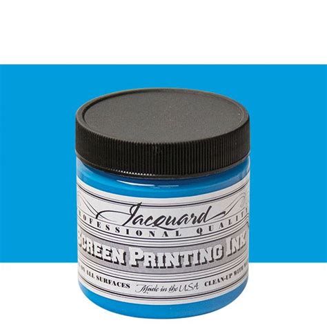 Jacquard Screen Printing Ink 4 Oz Jar Sky Blue Jerrys Artarama