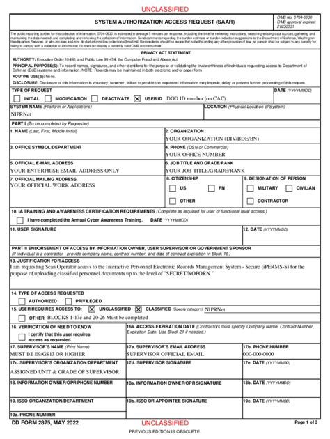 Dd 2875 2022 Fill Online Printable Fillable Blank Pdffiller