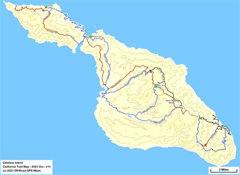 Catalina Island Conservancy - California Trail Map