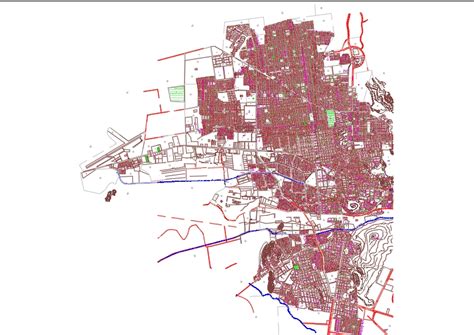 Hermosillo city map in AutoCAD | Download CAD free (1.51 MB) | Bibliocad