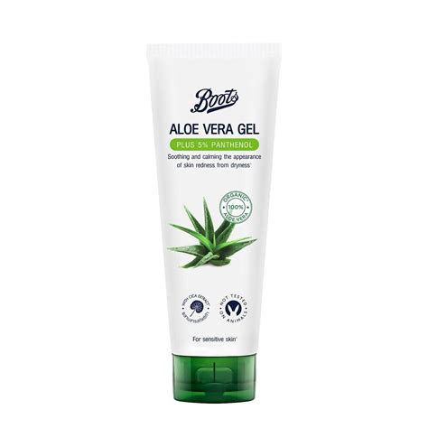 Boots Aloe Vera Gel Plus 5 Panthenol 100ml บู๊ทส์ อโลเวร่า เจล พลัส 5 แพนทีนอล 100 มล