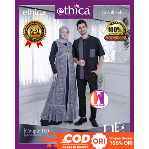 Jual READY STOCK ETHICA SARIMBIT ELFA COUPLE 160 DARK SAPPHIRE