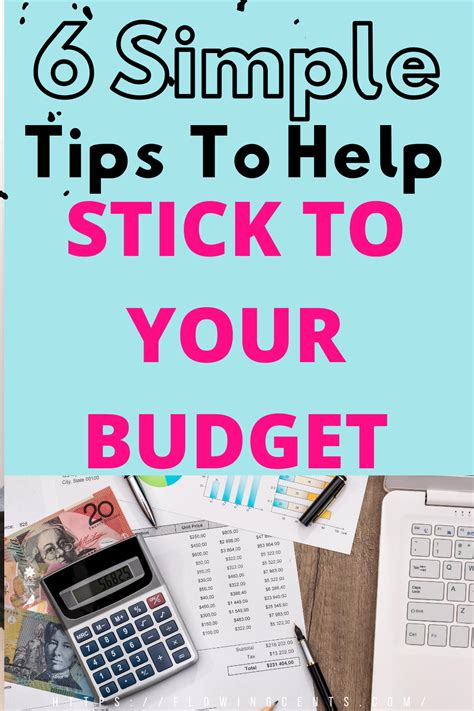 6 Simple Tips For Sticking To A Budget Budgeting Budgeting Tips