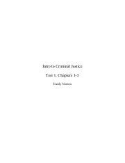 CRJ101 Test Review 1 Pdf Intro To Criminal Justice Test 1 Chapters 1