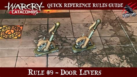 Warcry Catacombs Door Levers Warcry Quick Rules Reference Guide