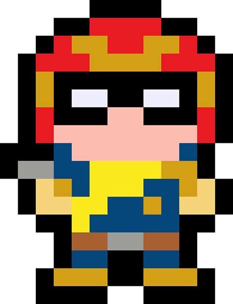 Pixel Captain Falcon Stickers By Impishmatt Redbubble