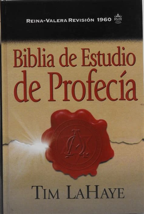 Biblia RVR Estudio de Profecía Tim LaHaye tapa dura