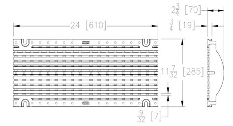 Zurn P12 HPDE Grate Trench Drain Grates