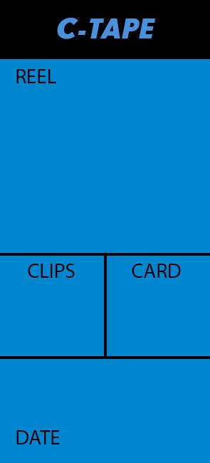 C-Tape Camera Tapes – Labeling Tape for Film Professionals