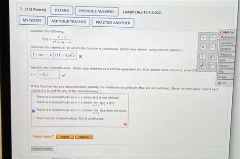 Solved Consider The Following F X X2 3x−4x−1 Describe The