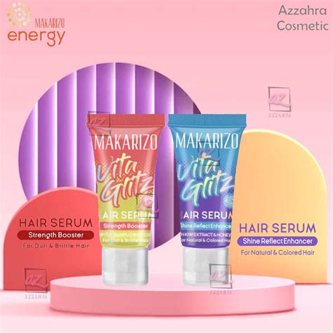 Jual Makarizo Vitaglitz Hair Serum Strength Booster Shine Reflect