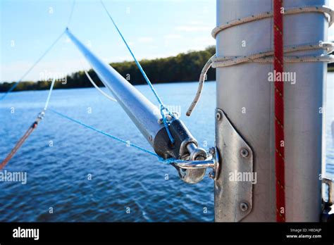 Spinnaker Pole Is A Spar Used In Sailboats Stock Photo Alamy