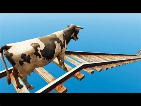 Crazy Cow Parkour Interesting Game Impossible Mission Youtube