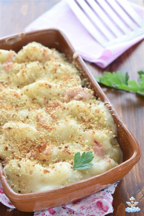 Gnocchi Gratinati Al Forno Con Prosciutto E Besciamella Cucina Serafina