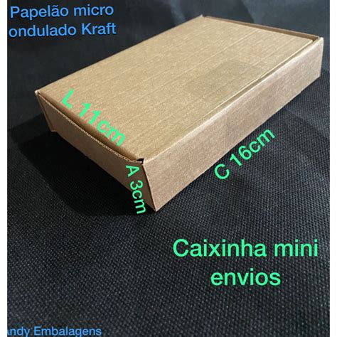 Caixas De Papel O Mont Vel Kraft L Xa Xc Cm Ideal Para Mini Envios