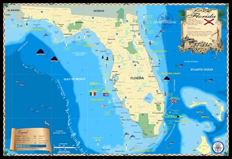 Florida Islands Map Nancy Valerie