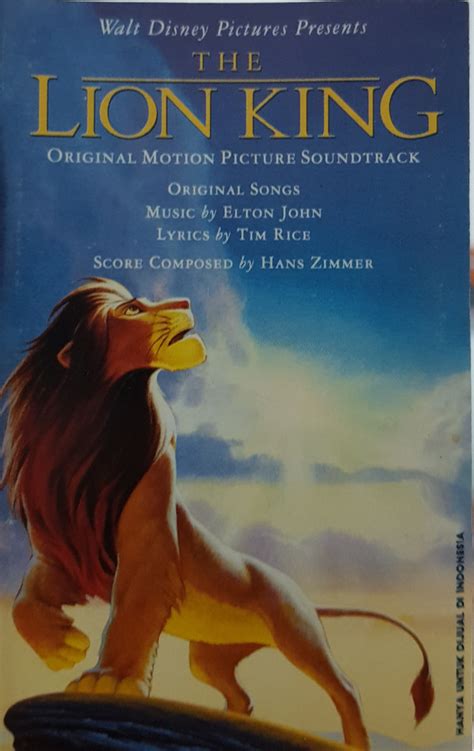 Page 3 - Various The lion king original motion picture soundtrack