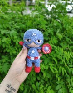 PATRÓN GRATIS del Capitán América Amigurumi paso a paso en español