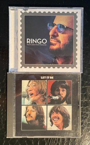 THE BEATLES Let It Be 1970 CD MINT RINGO STARR Postcards From