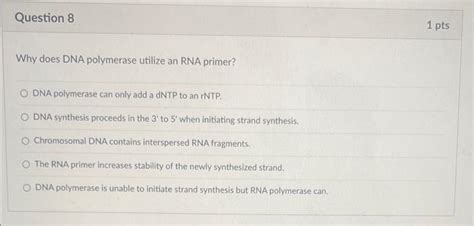 Solved Why does DNA polymerase utilize an RNA primer? DNA | Chegg.com 