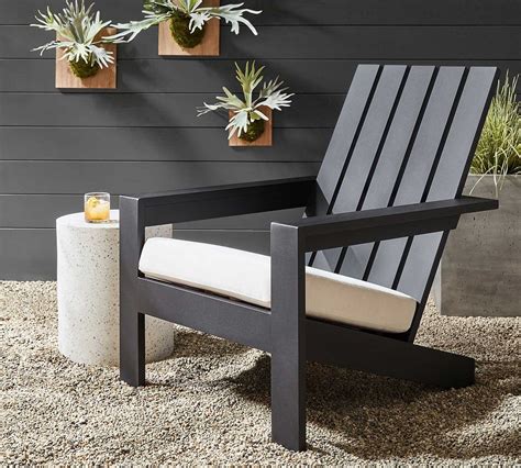 Malibu Metal Adirondack Outdoor Lounge Chair Pottery Barn