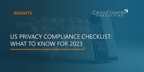 Us Privacy Compliance Checklist What To Know For