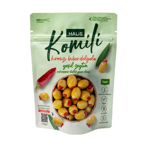 Komili K Rm Z Biber Dolgulu Ye Il Zeytin