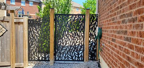 Modern Leaves Design Laser Cut Metal Gate Laser Cut Arts Canada Usa