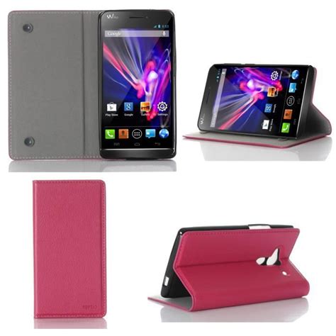 Etui Coque Wiko Wax G Rose Housse Pochette Cdiscount T L Phonie