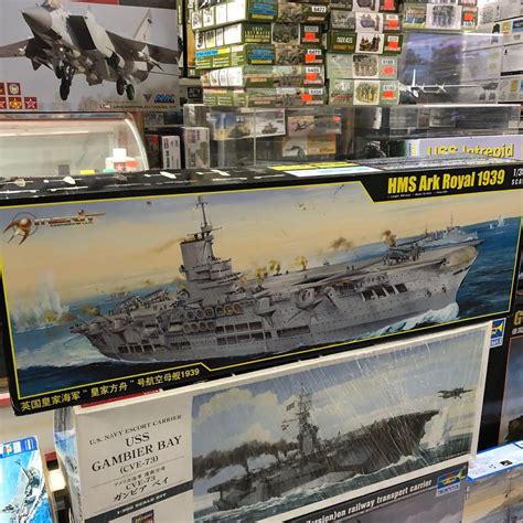 1350 Merit Hms Ark Royal 1939 Aircraft Carrier Model Kit Toys And Games