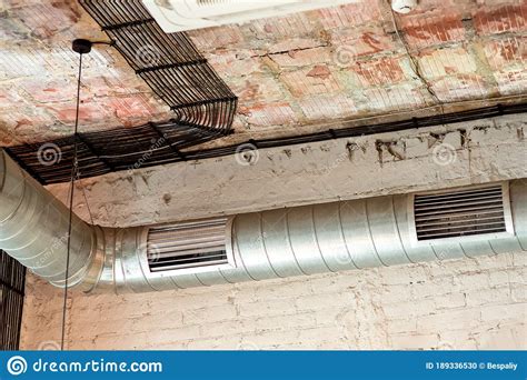 Pipes Of The Ventilation System Of The Restaurant Stock Photo Image