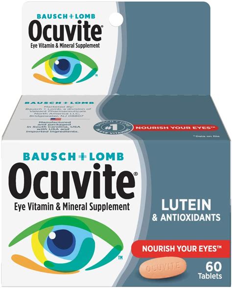 Ocuvite Eye Vitamin And Mineral Supplement Contains Zinc Vitamins A C